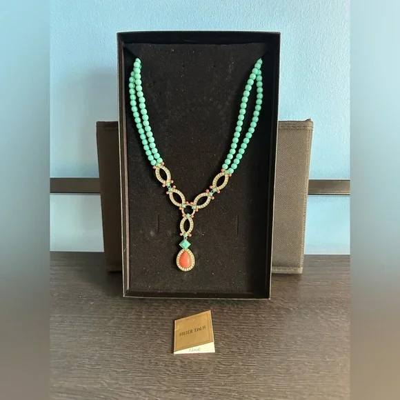 Heidi Daus Coral and Torq Necklace in Excellent condition - Picture 16 of 16